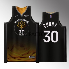 Dres Golden State Warriors Stephen Curry 30 Nike 2022-23 City Edition Crno Swingman - Muške
